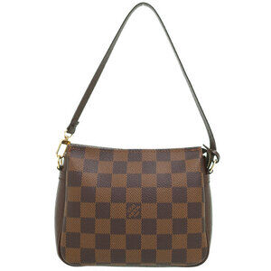 Louis Vuitton Damier Ebene Brown Truth Makeup Accessory Clutch Bag